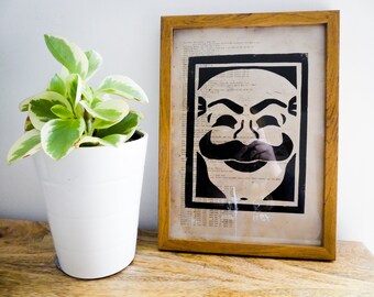 Mr. Robot Linocut