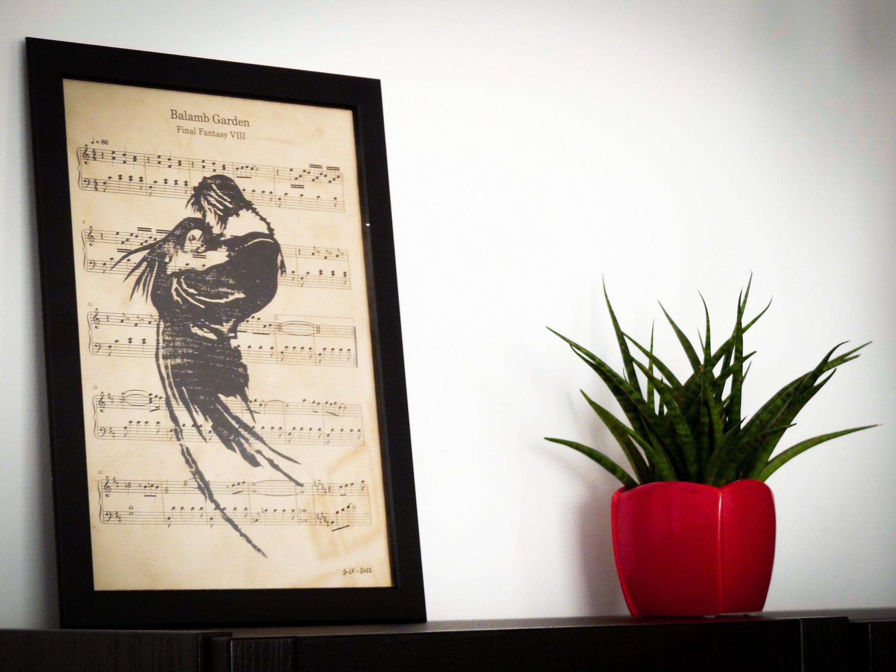 Final Fantasy Viii - Linocut | Linogravure