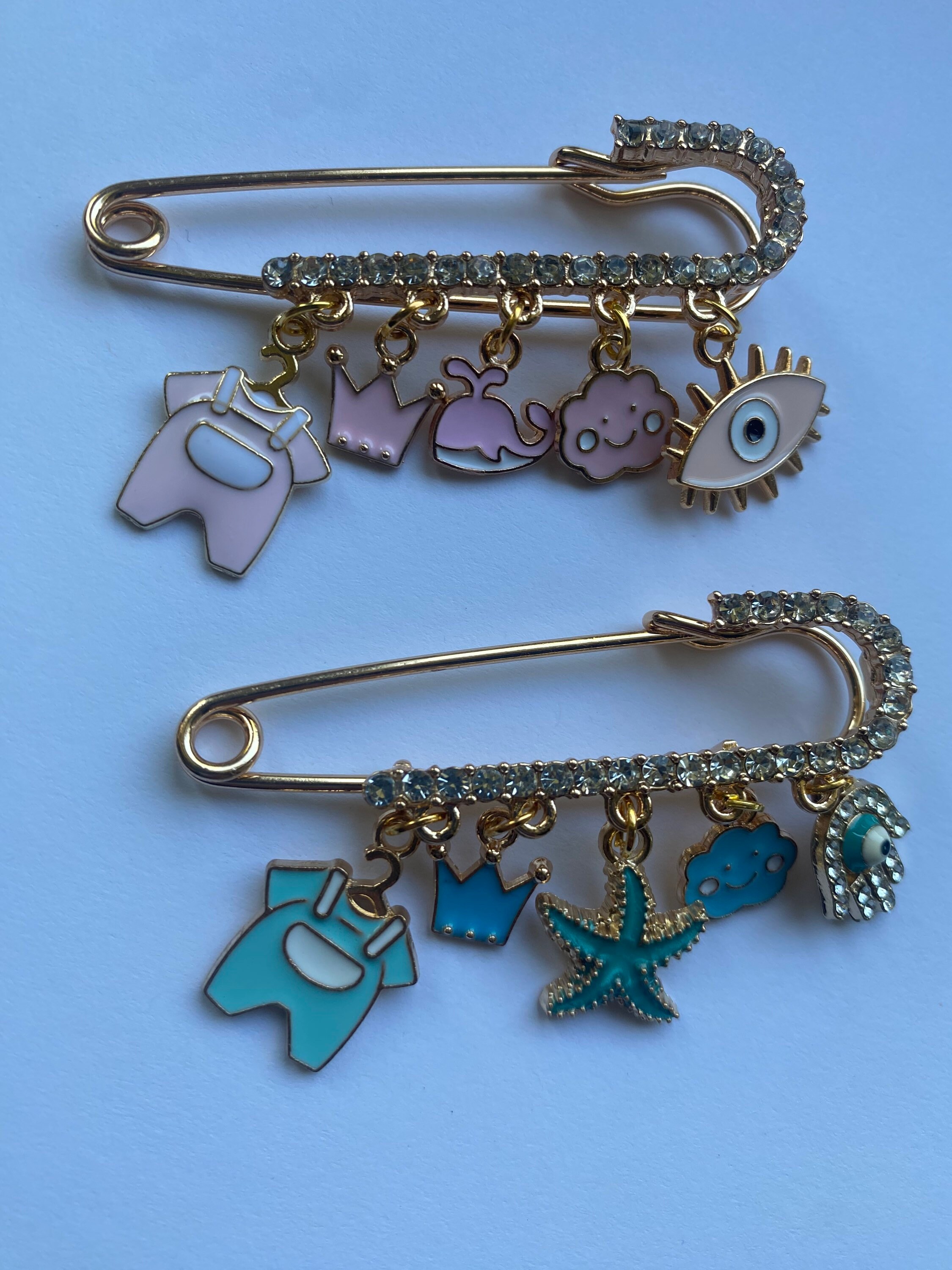 Baby Evil Eye Safety Pin Pregnancy Pin - Etsy