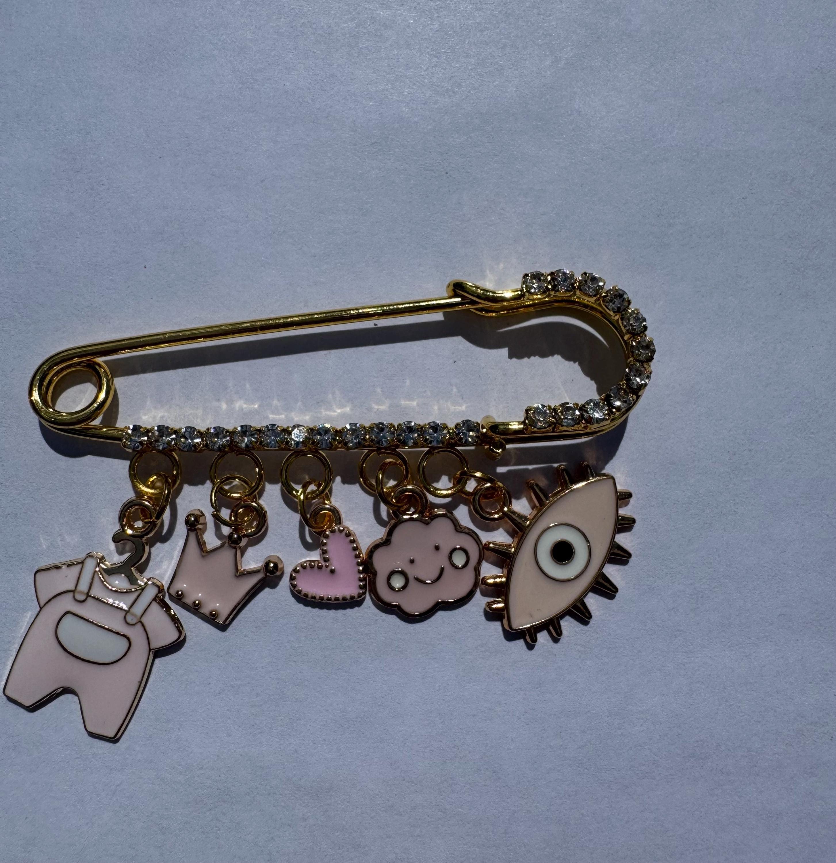 Baby Evil Eye Safety Pin Pregnancy Pin - Etsy