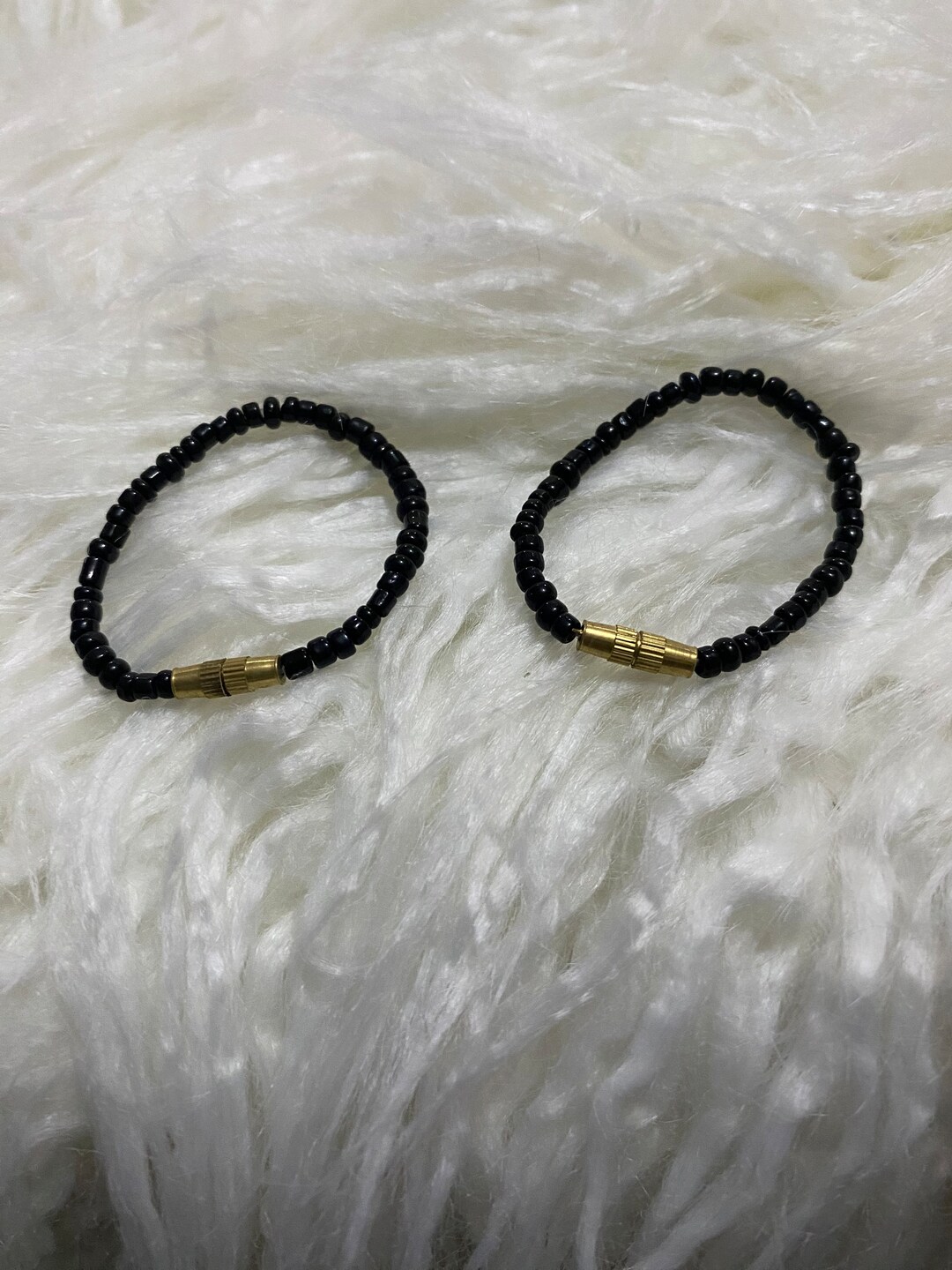 Baby Black Bead Bracelets Etsy