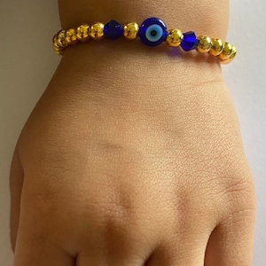 Bracelet de perles mauvais œil pour bébé, nourrisson et tout-petit