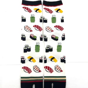 Mens Japanese Sushi Tabi Socks - Mens tabi socks - Happiness tabi socks - Japanese women men tabi socks - Split-Toe tabi socks - Fun Socks