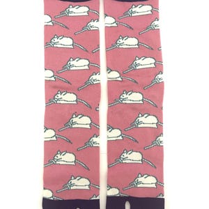 Mens Japanese Rat tabi Socks - Industrious crew socks - Japanese crew men tabi socks - Split-Toe tabi socks - Fun Socks - Unisex Socks SW21