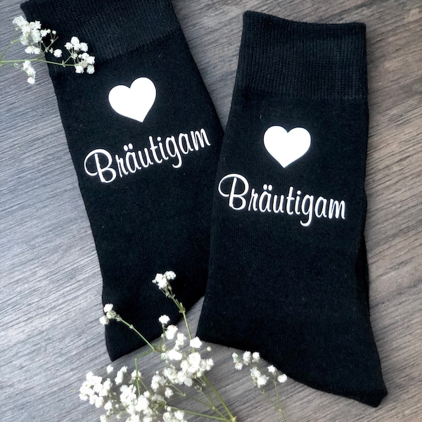 Bräutigamsocken/ Socken für den Trauzeugen oder Brautvater/ personalisiertes Geschenk