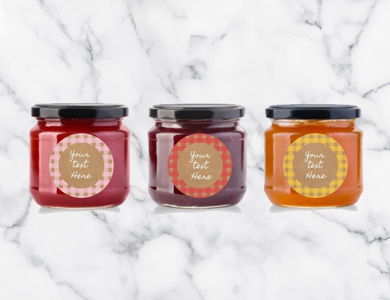 Mason Jar Labels 9 Printable Kraft Paper Labels Custom Eco Etsy