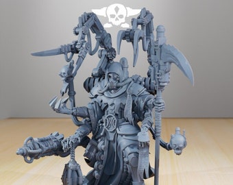 Scavenger Seeker / Technology Priest Master / Priest / Sci Fi / Space / Table Top / Station Forge / 3D Print / 4K Mini / TableTop Miniature