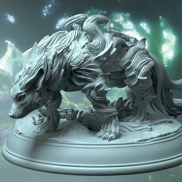 Caryd / Fox / Wolf / Beast / Fey / Magic / Pathfinder / DnD / DM Stash / 3D Print / 4K Mini / TableTop Miniature / 32mm / 75mm