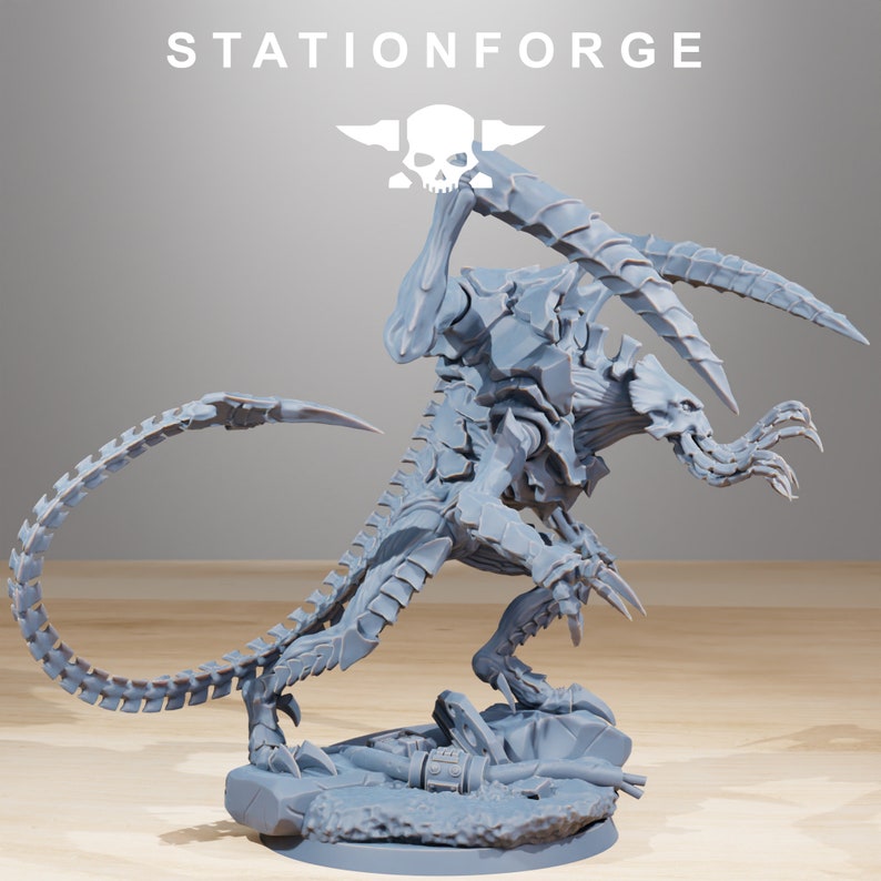 Xenarid Soul Eater / Bug / Big Guy / Nids / Alien / Xenid / Swarm / Sci Fi / Space / Table Top / Station Forge / 3D Print /4K Mini/Wargaming image 2