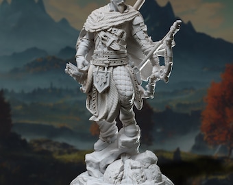 Viktor Trine / Human / Fighter /Ranger / Rogue / Pathfinder / DnD / DM Stash / 3D Print / 4K Mini / TableTop Mini / 32mm / 75mm