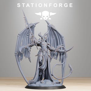Corrupted Guard Demon Queen / Demon / Chaos / Corrupted / Queen / Sci Fi / Space / Table Top / Station Forge / 3D Print / 4K Mini/Wargaming