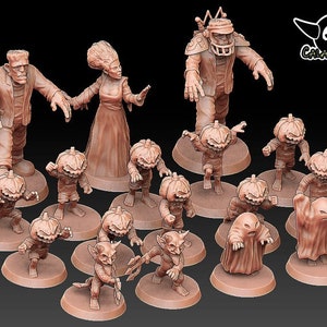Halfling Football Team / Halfling / Halfling Team / Halloween / Fantasy Football Team / Tabletop / Miniatures / Boardgame