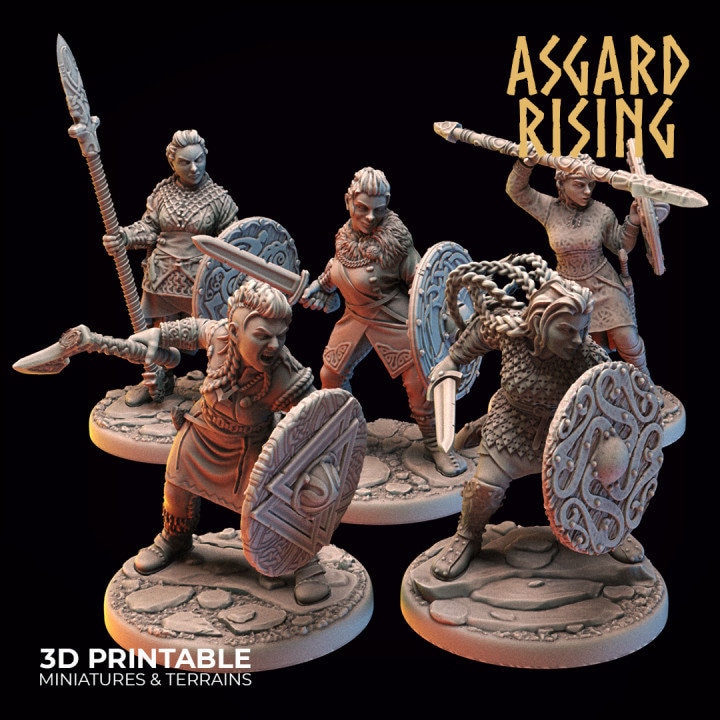 D&D Asgard Rising Viking Fantasy Resin Miniatures 28mm Saga Ragnarok 