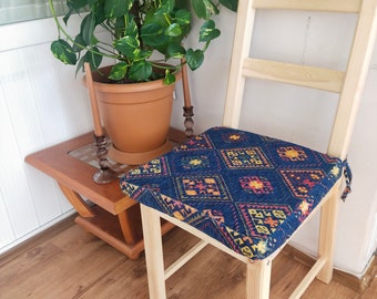 ONLY COVER seat cover, cushions with ties chair pad Bench and chair custom cover,Cushion with ties,baroque floor cushion cover ottoman kilim