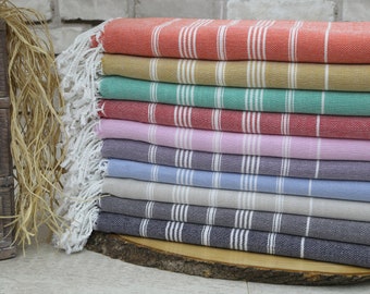 Turkish Hand Towel,Tea Towel,18"x38",Wholesale Hand Towels,Striped Hand Towel,Bathroom Decor,Designer Hand Towel,Face Towel,Dish Towel