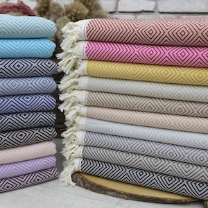 Turkish Blanket,Turkish Throw,83&quot;x90&quot;,Wholesale Bed Covers,Throws And Blankets,Organic Blankets,Bedspreads,Housewarming Gift,Wedding Gift