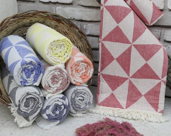 Turkish Towel,Pehstemal Towel,36"x70",Cotton Towel,Organic Towel,Turkish Bath Towel,Handmade Towel,Beach Towel,Quick Dry Towel,Home Decor