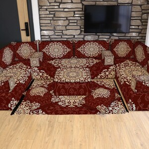 Arabic Sofa Set, Traditional Seating, Oriental Floor Sofa, Majlis Set, Foam Sofa, Sectional Floor, Cozy Seating, Garden Majlis