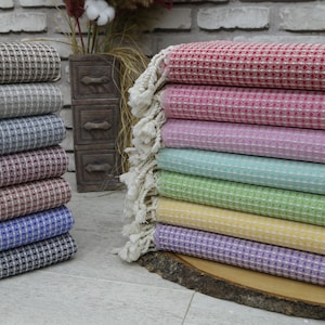 Turkish Towel,Waffle Design Towel,36&quot;x70&quot;,Beach Towel,Bath Decor Towel,Shower Towel,Decorative Towel,Wholesale Towel,Wedding Gift,Peshtemals