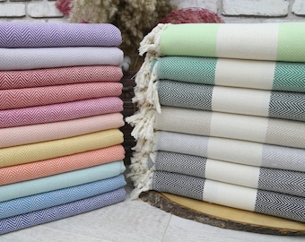 Turkish Blanket,Herringbone Bed Cover,Wholesale Bedspreads,79"x95",Sofa Decor,Bed Decor,Home Decor,Designer Bed Cover,Housewarming Gift