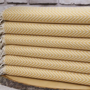 Turkish Towel,Chevron Towel,Personalized Gift,40&quot;x70&quot;,Mustard Towel,Beach Towel,Bath Towel,Monogram Towel,Peshtemal Towel,Wholesale Towel