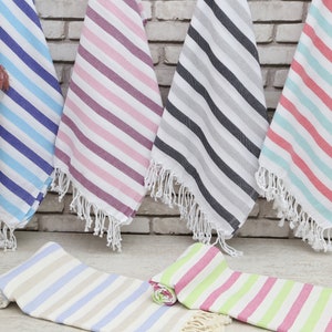 Turkish Towel,Beach Towel,40&quot;x70&quot;,Bath Towel,Decorative Towel,Striped Towel,Personalized Gift,Gifts For Her,Gifts For Him,Wholesale Towel