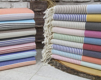 Turkish Towel,Beach Towel,40&quot;x70&quot;,Personalized Gift,Gifts For Her,Gifts For Him,Massage Towel,Organic Towel,Handwoven Towel,Throw Towel