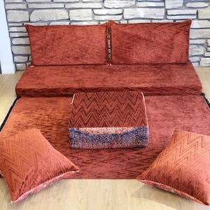 Boho Floor Seating, Luxury Patio Bench, Moroccan Sofa Bed, Cozy Seating, Moroccan Majlis, Housewarming Gift, Arabic Floor Sofa