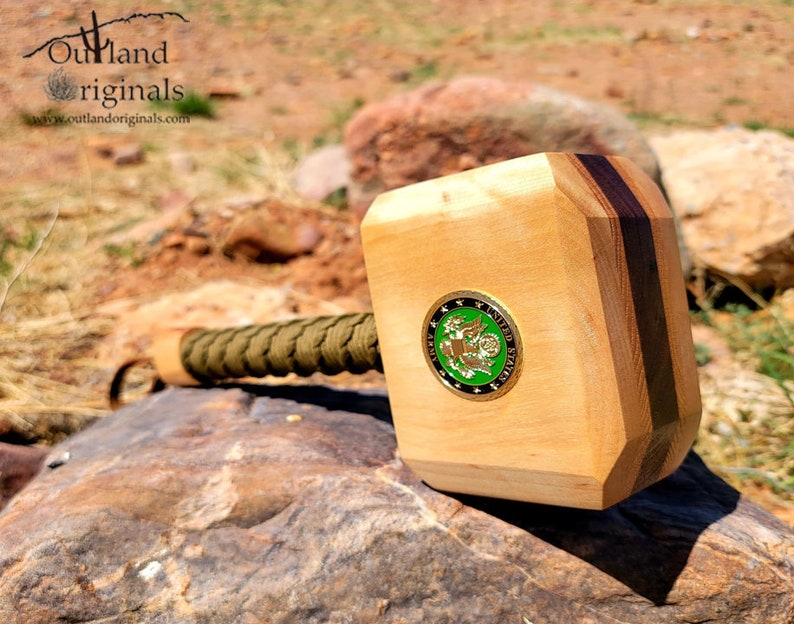 Thor Hammer Custom Hardwood Military PCS or Impact Award Etsy