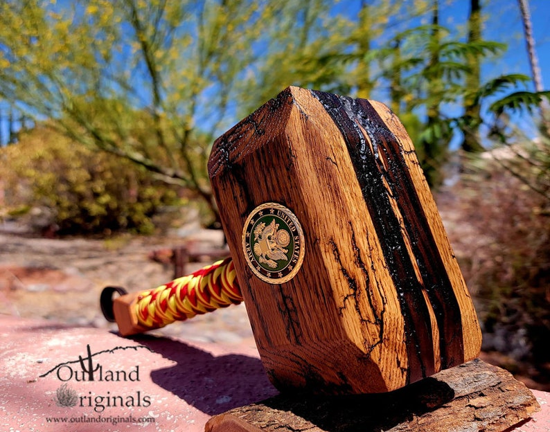Thor Hammer Custom Hardwood Military PCS or Impact Award Etsy