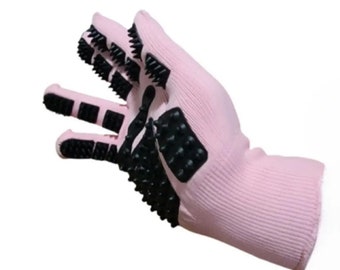 Guanto da toelettatura per animali Barn Bug - Spazzola da bagno delicata per peli lunghi e corti di gatti, cani e cavalli - Depilatore - Singolo destro 5 colori