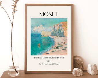 Nouveau Poster Reproduction Haut de Gamme Path Through The Wheat at Pourville de Claude Monet Poster 40 x 30 cm
