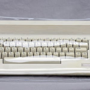 PVC Dust Cover Flex Edition– Commodore C64 II– Clear & Colored Transparent – Handmade 0.2mm – Vintage Computer Protection