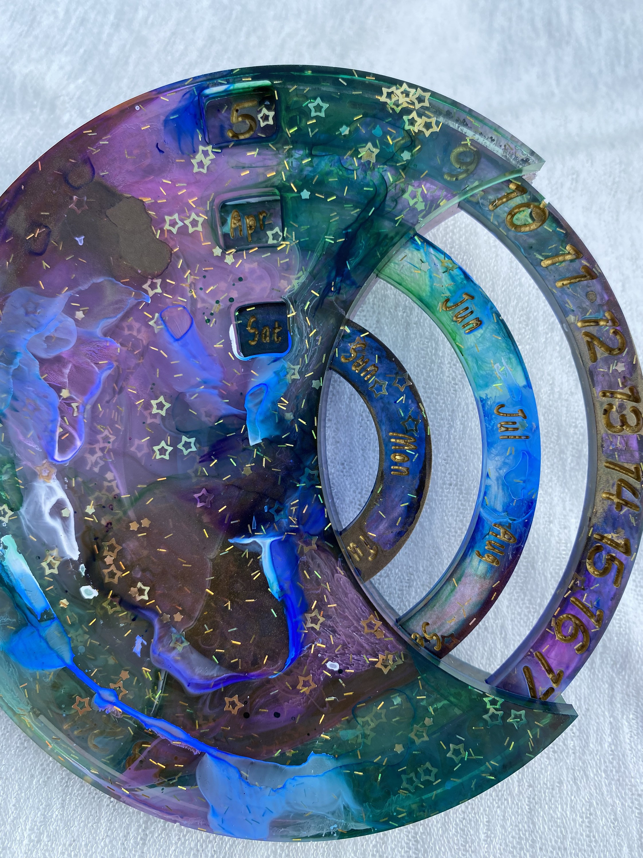 Resin Perpetual Calendar - Etsy