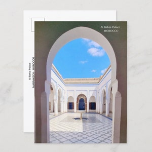 Carte postale Palais Al Bahia Marrakech Maroc