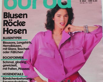 Vintage Fashion Magazine Burda International Spring 1996