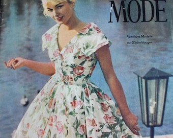 Alte Zeitschrift Praktische Mode Heft 6/ 1960 Modezeitschrift Schnittbogen Patterns Fashion Magazine Retro Sewing Patterns Vintage