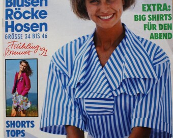 Magazine BURDA Modèles Couture Automne-hiver 1999 - Chemisiers, Pantalons, Jupes Chic