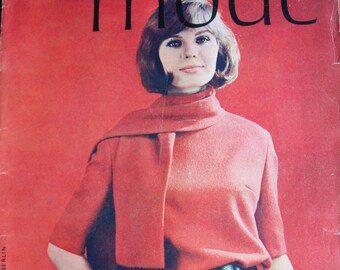 Alte Zeitschrift Praktische Mode Heft 8/ 1963 Modezeitschrift Schnittbogen Patterns Fashion Magazine Retro Sewing Patterns Vintage
