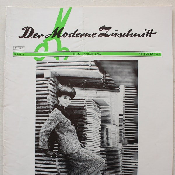 Der Moderne Zuschnitt Issue 1 1966 fashion magazine fashion magazine sewing magazine fashion magazine