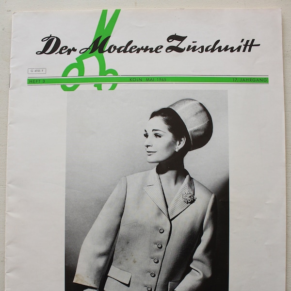 Der Moderne Zuschnitt Issue 3 1965 fashion magazine fashion magazine sewing magazine fashion magazine