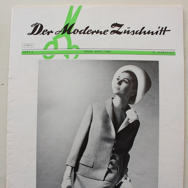 Der Moderne Zuschnitt Issue 2 1966 fashion magazine fashion magazine sewing magazine fashion magazine