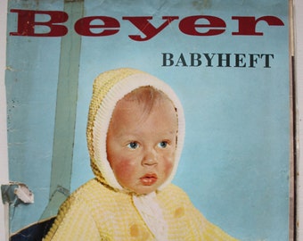 Beyer Babyheft  Strickheft 1950er     Stricken    Anleitungen    Modemagazin Strickheft Vintage