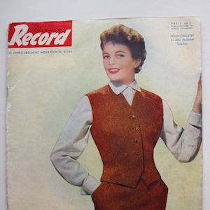 Wiener Record booklet No.348 pattern sheet fashion magazine fashion booklet sewing magazine fashion magazine
