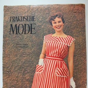 Practical fashion issue 7/1962, fashion magazine with patterns, fashion magazine, sewing magazine, fashion magazine, fashion journal