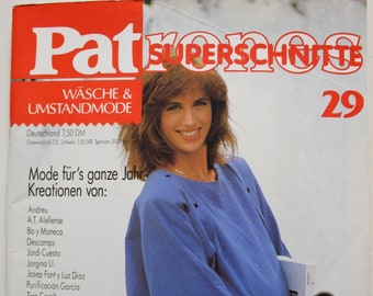 Patrones Wäsche und  Umstandsmode    Anleitungen ,Schnittbogen, Modezeitschrift  Modeheft Nähzeitschrift  Modemagazin