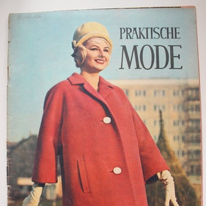 Practical fashion issue 2/1962, fashion magazine with patterns, fashion magazine, sewing magazine, fashion magazine, fashion journal