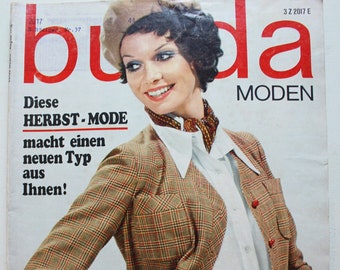 Burda Moden 8/ 1968 avec instructions, feuilles à découper, magazine de mode, magazine de mode, magazine de couture, magazine de mode