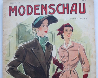 Modenschau     Heft Nr.18   Schnittmusterbogen   Modezeitschrift Modeheft Nähzeitschrift Modemagazin