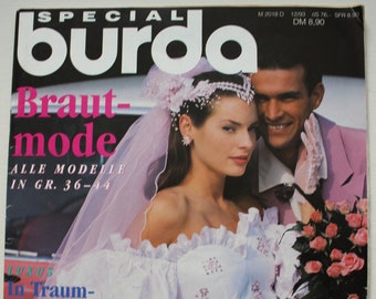 Burda Brautmode 1993    Anleitungen ,Schnittbogen , Modezeitschrift  Modeheft Nähzeitschrift  Modemagazin